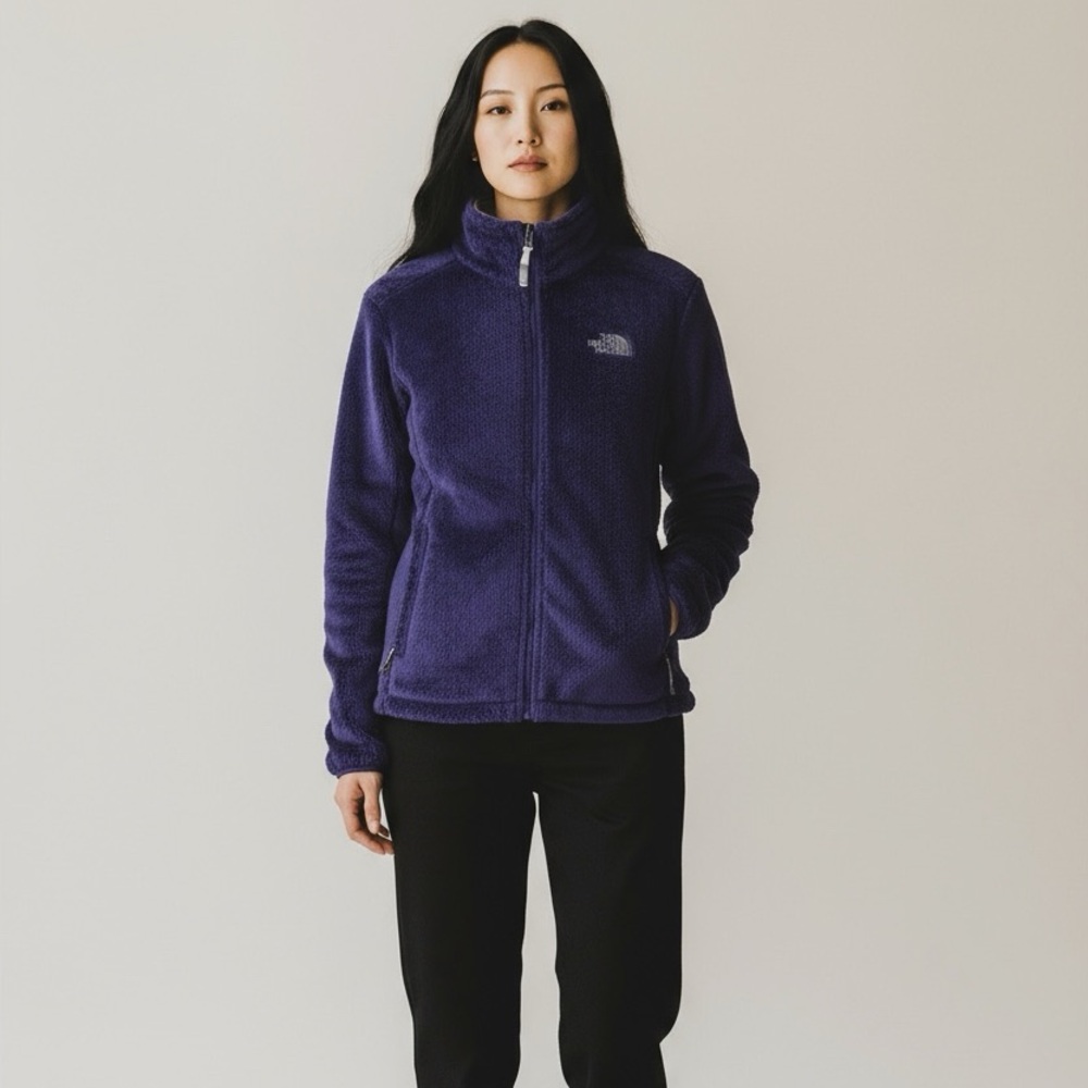 The North Face Osito Silken Raschel Fleece Long Sleeve Zip Front Jacket - Medium